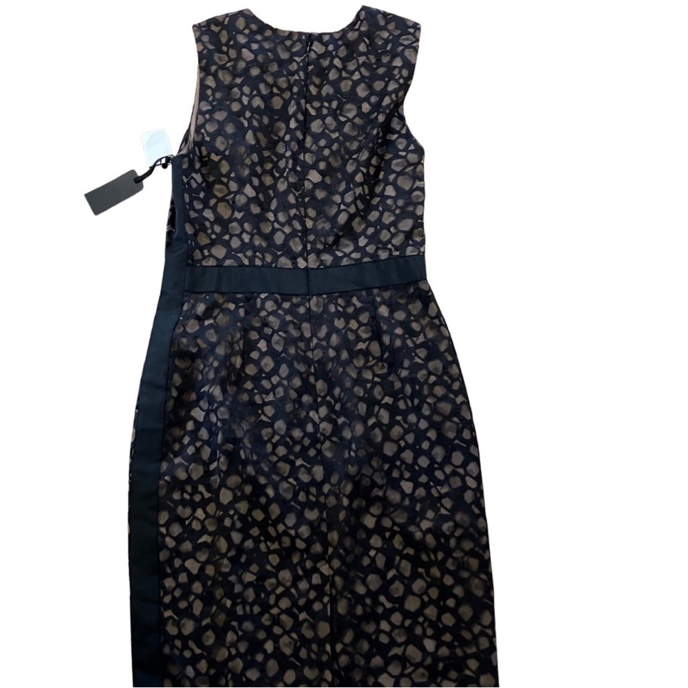 NWT Vera Wang Collection Black Cocktail Coastal Sleeves Dress Size 8 - Picture 3 of 9